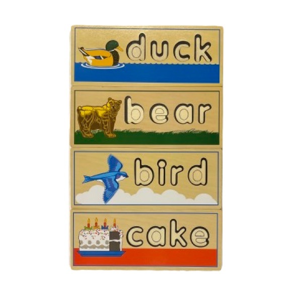 Melissa & Doug - See & Spell Wooden Puzzle Set - 3 & 4 Lettered Words - Picture 9 of 10